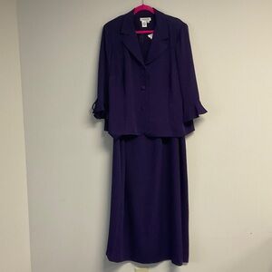 Coldwater Creek Deep Purple Maxi Skirt Set